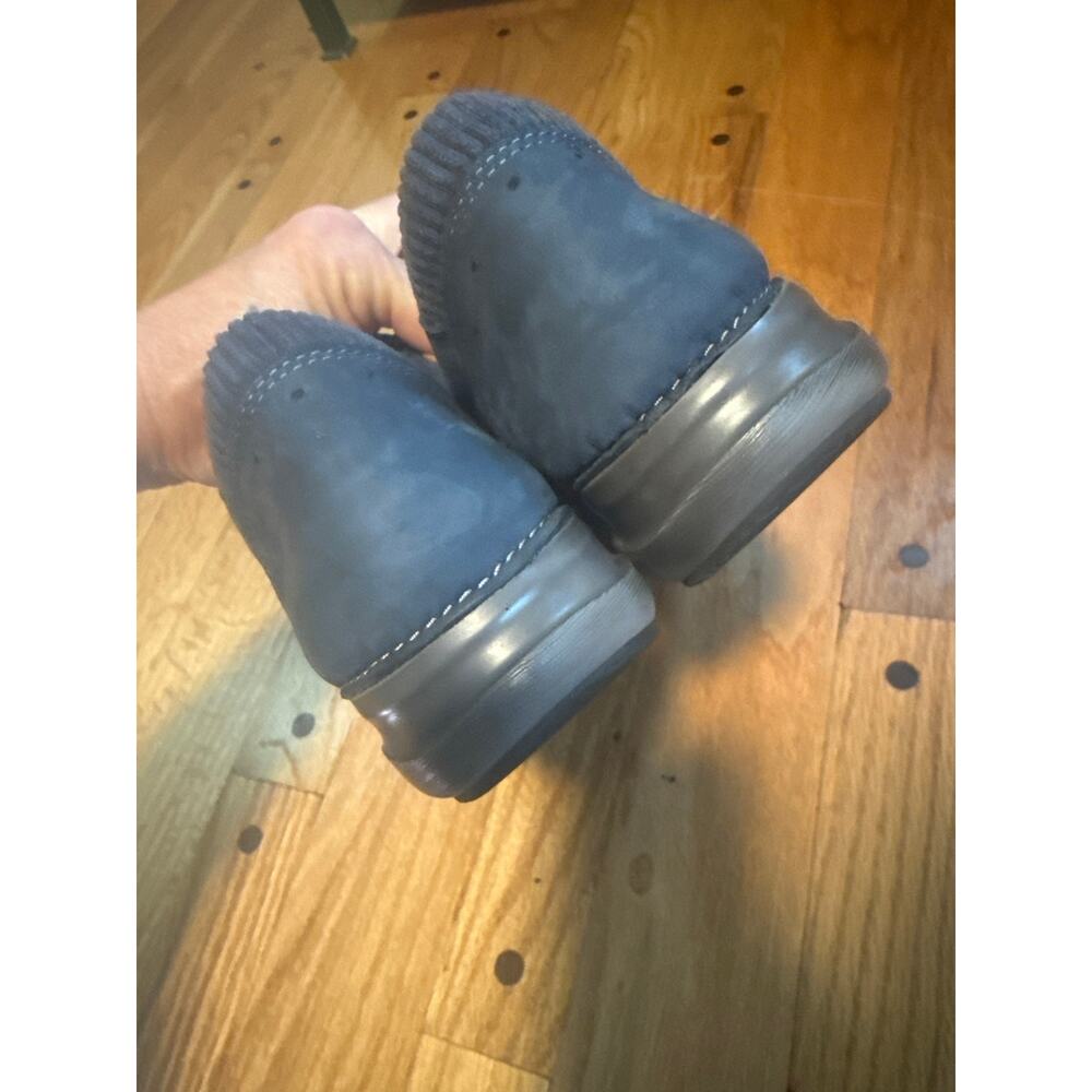 NEW Clarks Women's Appley Tie Sneakers 9 Wide Navy Nubuck Comfort Shoe - Picture 7 of 8